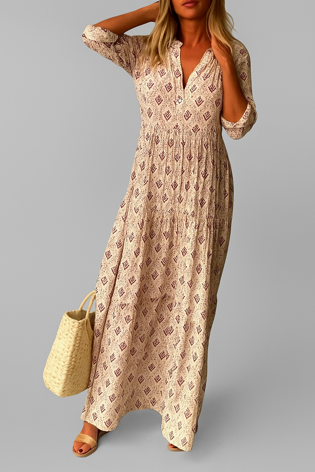 Women's Casual Boho-Inspired Dress