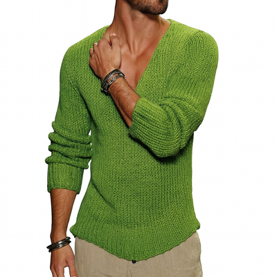 Men's Trendy V-Neck Knitted Sweater