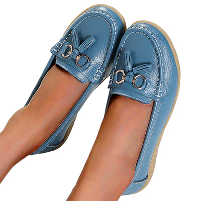 Women’s Classic Loafers – Soft Sole Design with Decorative Tassel Detail