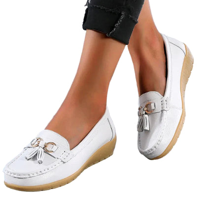 Women’s Classic Loafers – Soft Sole Design with Decorative Tassel Detail