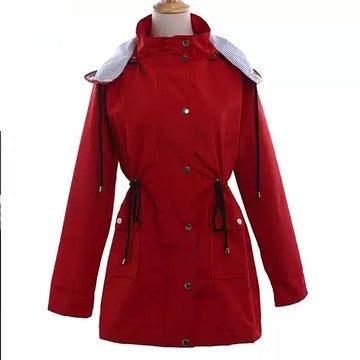 Women's Classic Hooded Trenchcoat