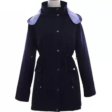 Women's Classic Hooded Trenchcoat