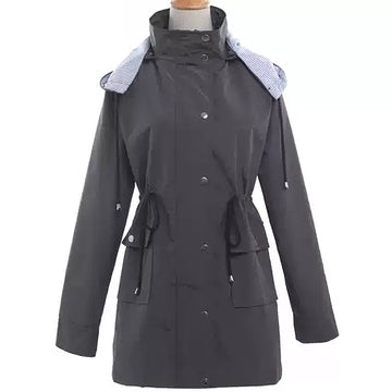 Women's Classic Hooded Trenchcoat