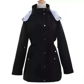Women's Classic Hooded Trenchcoat