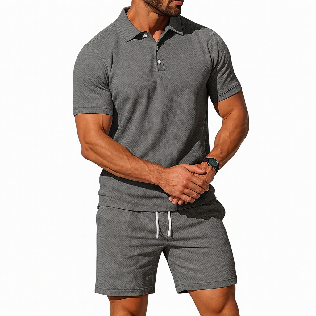 Men's Casual Summer Short and Shirt Set
