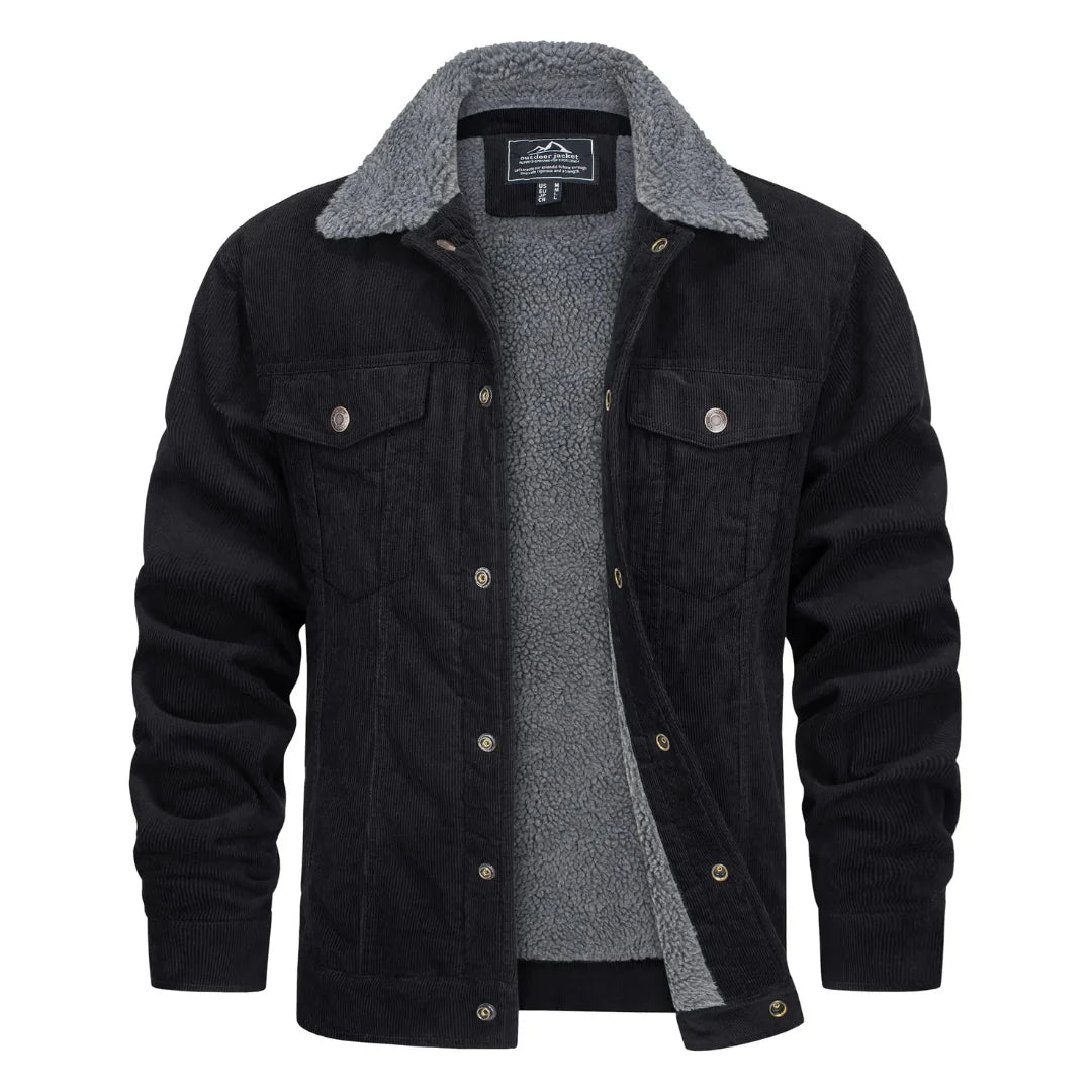Elegant Denim Winter Jacket for Men
