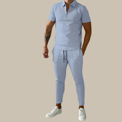 Van Hallen Set | 2-piece men's set with polo shirt and pants