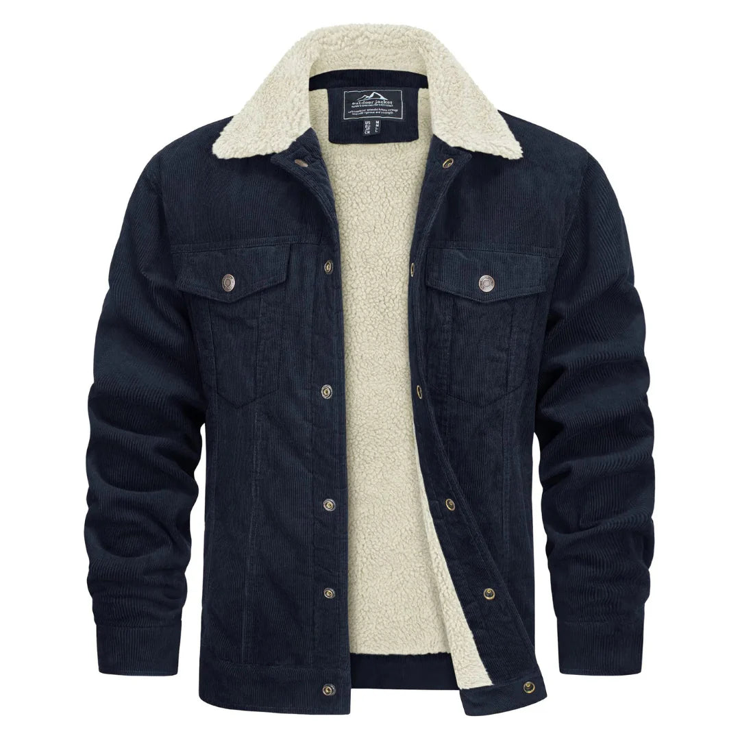 Elegant Denim Winter Jacket for Men