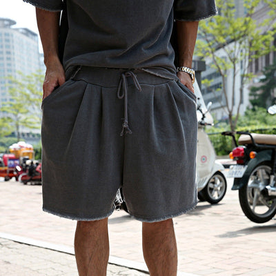 Van Hallen loungewear | Casual two-piece set with oversized t-shirt and loose shorts for men