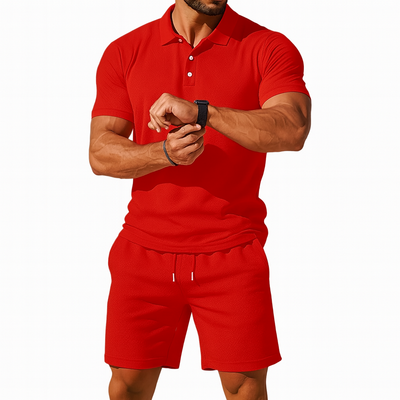 Men's Casual Summer Short and Shirt Set
