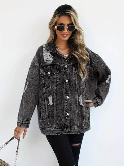 Oversized Denim Jacket for Women