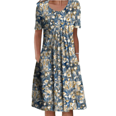 Women’s Casual Dress – Light Floral Print & Relaxed Everyday Fit