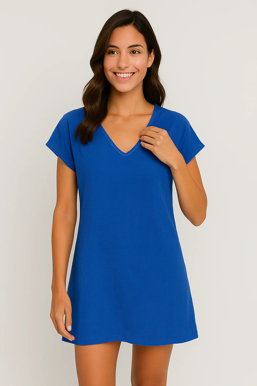 Women’s V-Neck Dress – Effortless Everyday Style with a Relaxed Silhouette