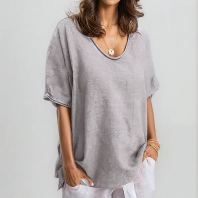Women’s Classic Shirt – Relaxed Short-Sleeve Design for Effortless Everyday Style