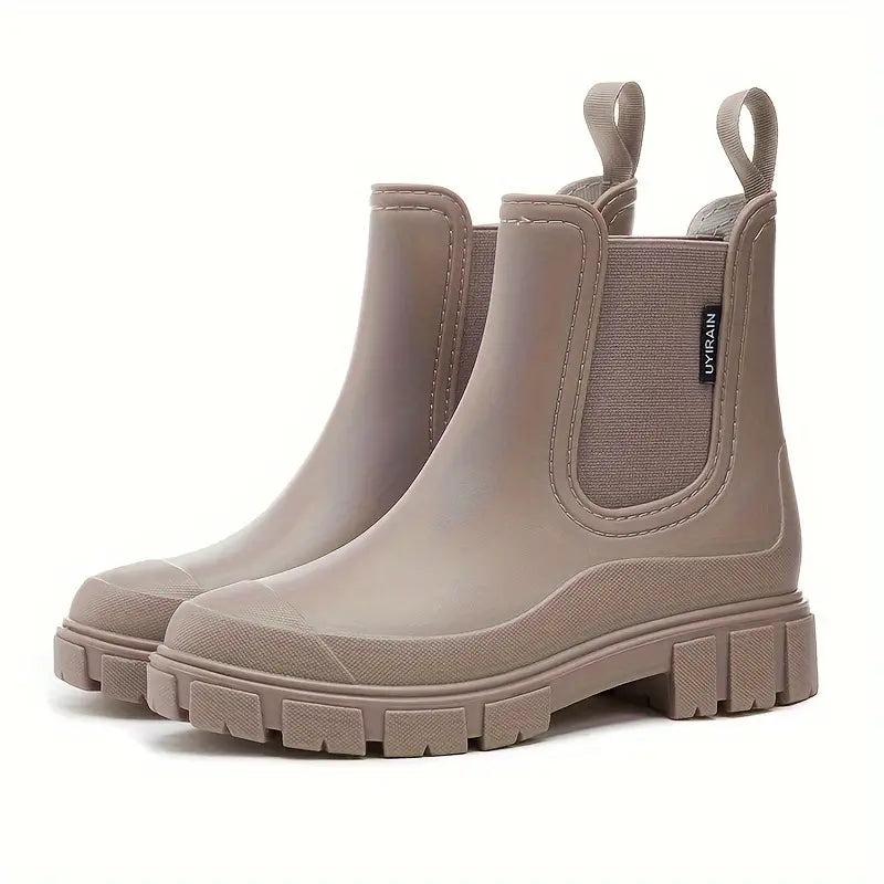 Women's Trendy Chelsea Style Rain Boots