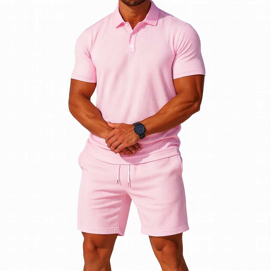Men's Casual Summer Short and Shirt Set