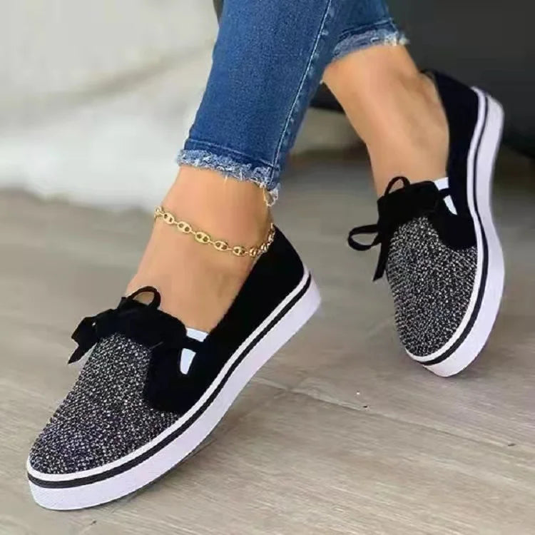 Women’s Elegant Shoes – Chic Bow Design & Everyday Comfort Fit