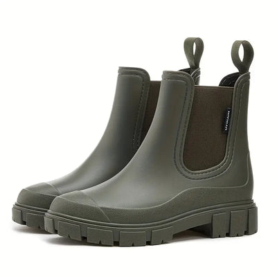 Women's Trendy Chelsea Style Rain Boots