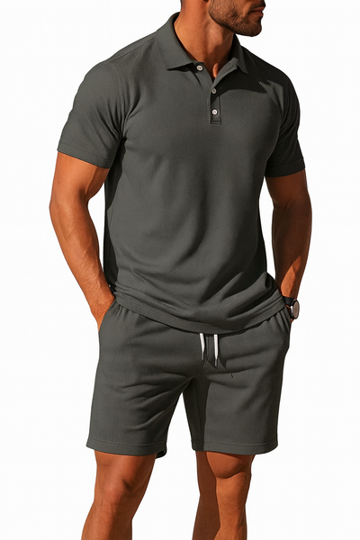 Men's Casual Summer Short and Shirt Set