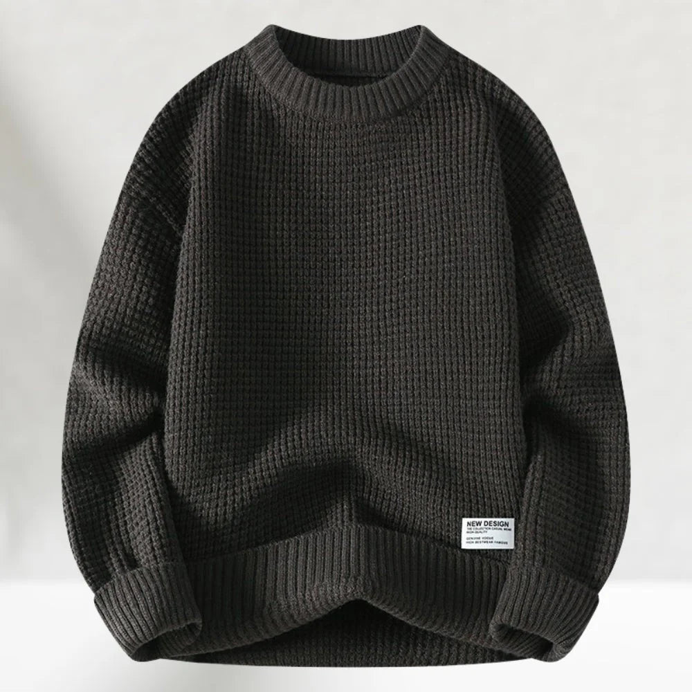 Basic Knitted Winter Sweater for Men
