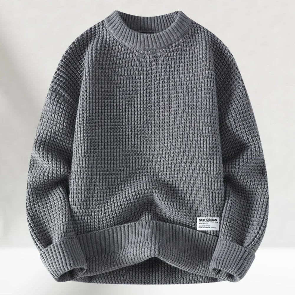 Basic Knitted Winter Sweater for Men