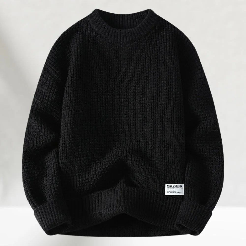 Basic Knitted Winter Sweater for Men