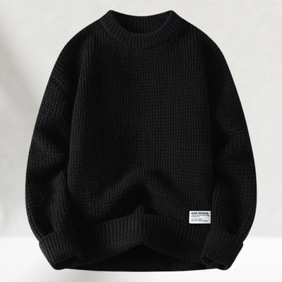 Basic Knitted Winter Sweater for Men