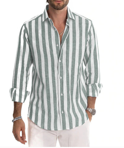 Striped Men's Long-Sleeve Shirt