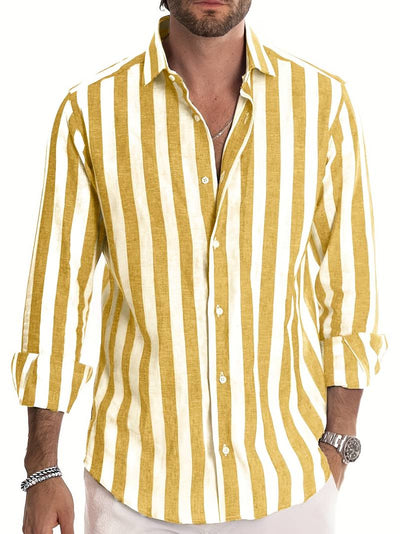 Striped Men's Long-Sleeve Shirt