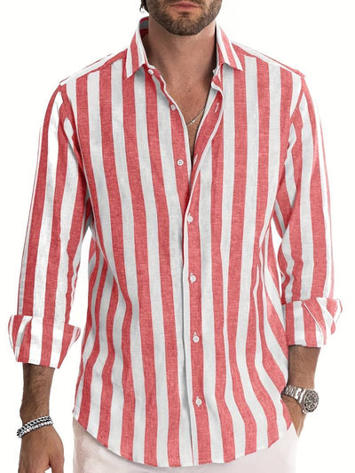 Striped Men's Long-Sleeve Shirt