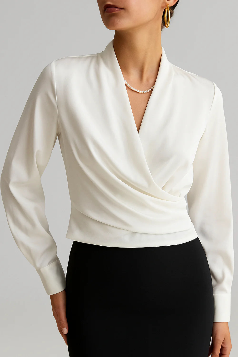 Women's Elegant V-neck Smar-Casual Blouse