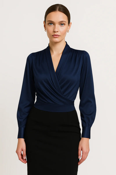 Women's Elegant V-neck Smar-Casual Blouse