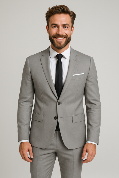 Men's Classic-Fit Two-Piece Suit – Blazer and Trousers