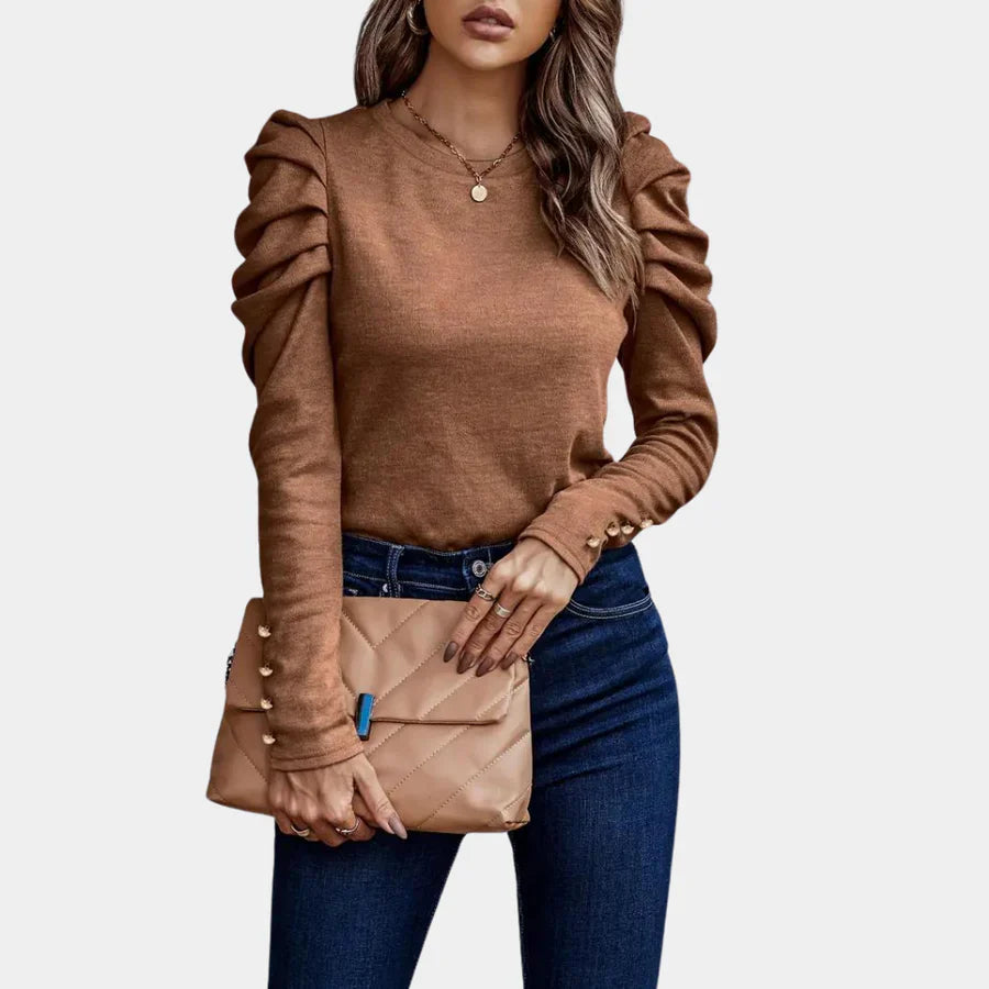 Classic Puff Sleeved Blouse for Women