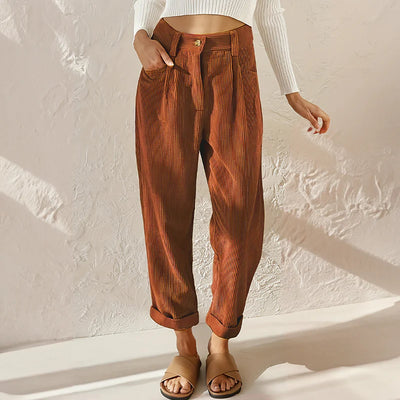 Women's Modern Style Corduroy Loosed Pants