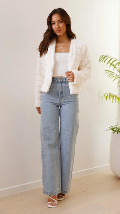 Elegant Cropped Winter Jacket for Women
