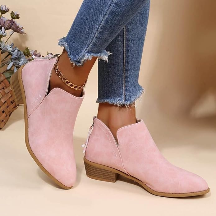 Elegant Suede Ankle Boots for Women