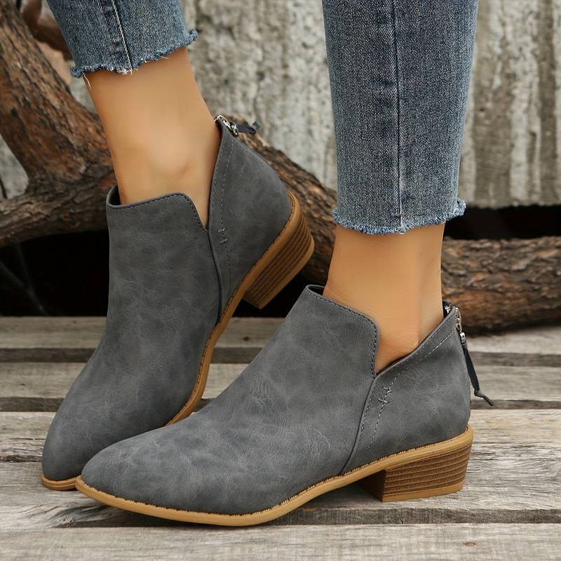 Elegant Suede Ankle Boots for Women