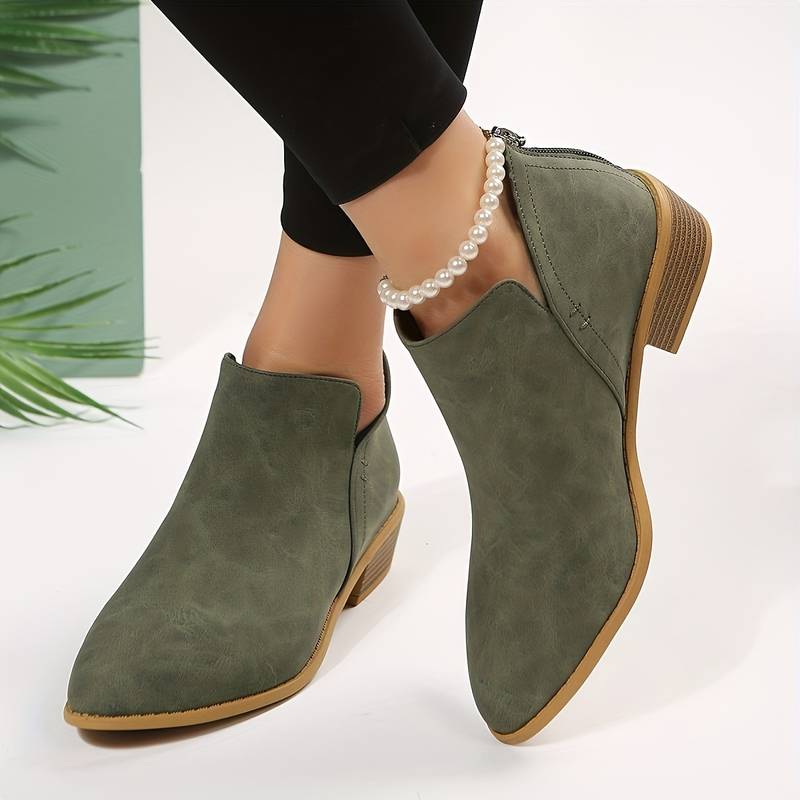 Elegant Suede Ankle Boots for Women