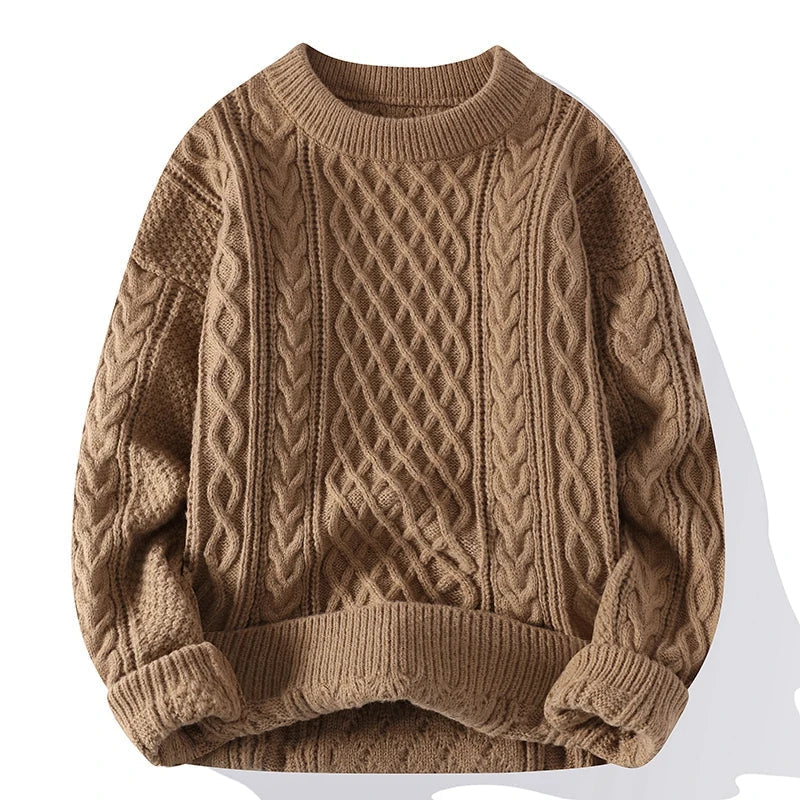Elegant Vintage Style Knit Sweater for Men