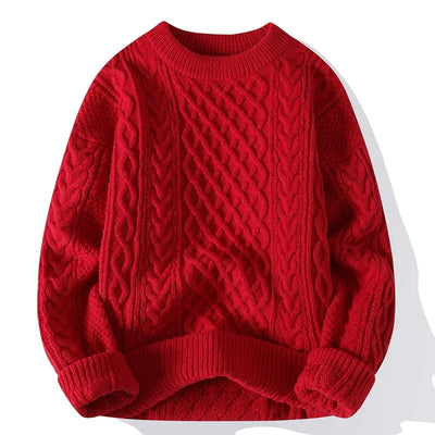 Elegant Vintage Style Knit Sweater for Men