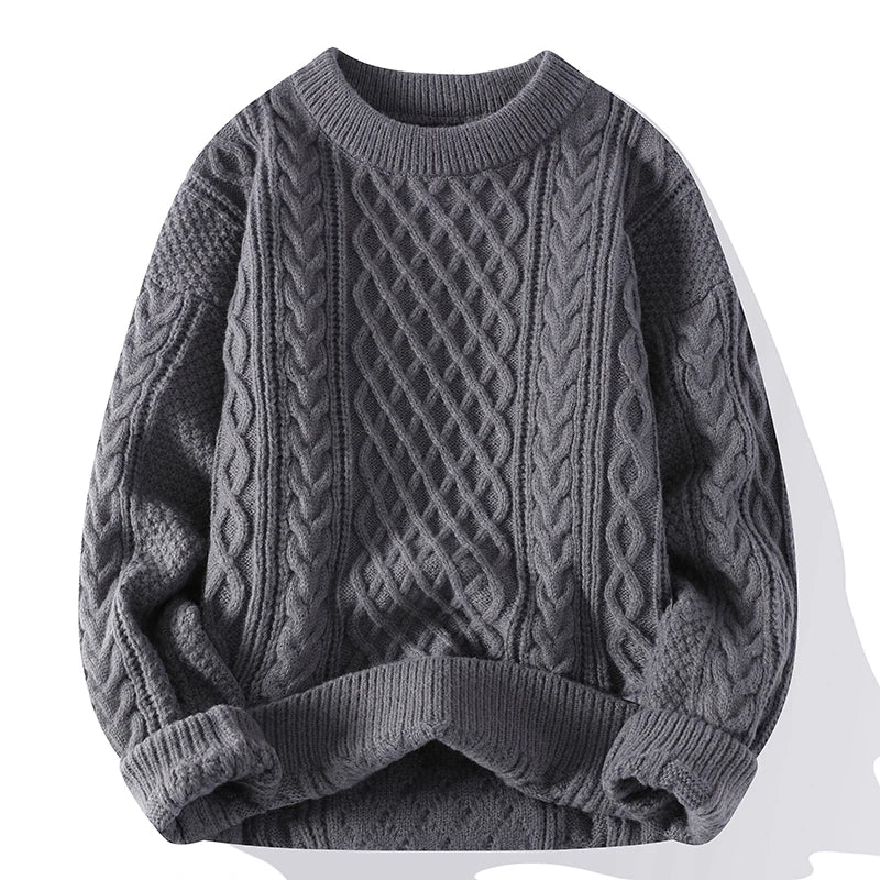 Elegant Vintage Style Knit Sweater for Men