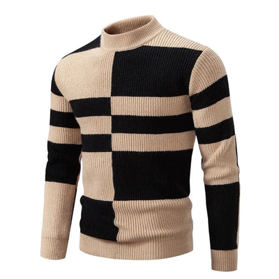 Modern Style Geometric Sweater for Men