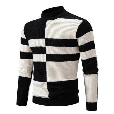 Modern Style Geometric Sweater for Men