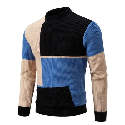 Modern Style Geometric Sweater for Men