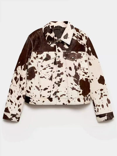 Modern Style Ink Splat Jacket for Women