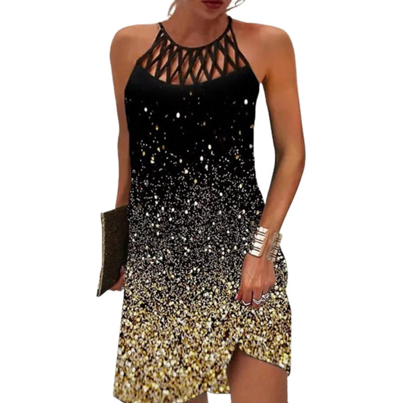 Women’s Printed Elegant Dress – Vibrant Pattern & Effortless Summer Style