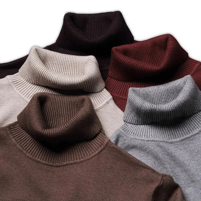 Virgin Wool Turtleneck for Men