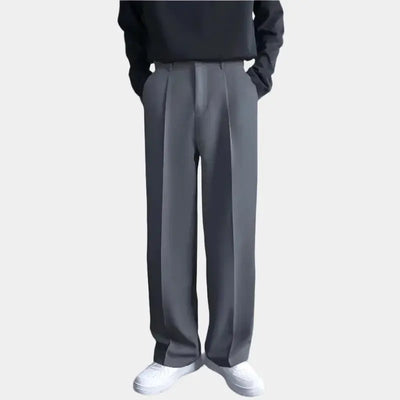 Men's Trendy Wide-Leg High-Waist Trouser