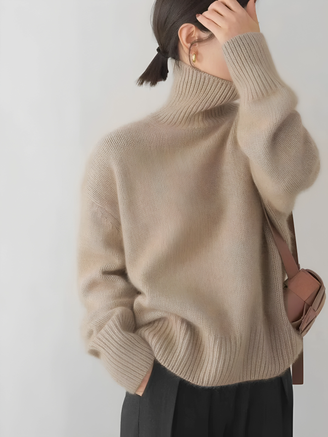 Elegant Turtleneck Sweater for Ladies